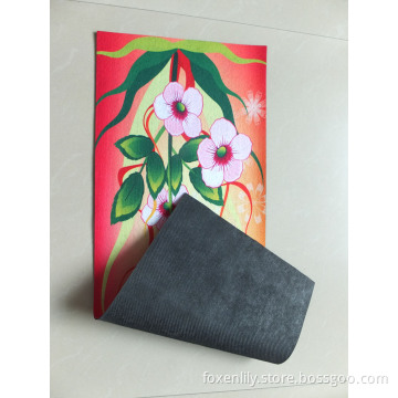 Skidproof Decoration Floor Mat with Absorbent Woven Fabric
